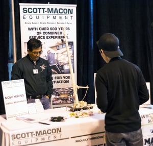 Scott-Macon Equipment booth at Lift and Move 2016